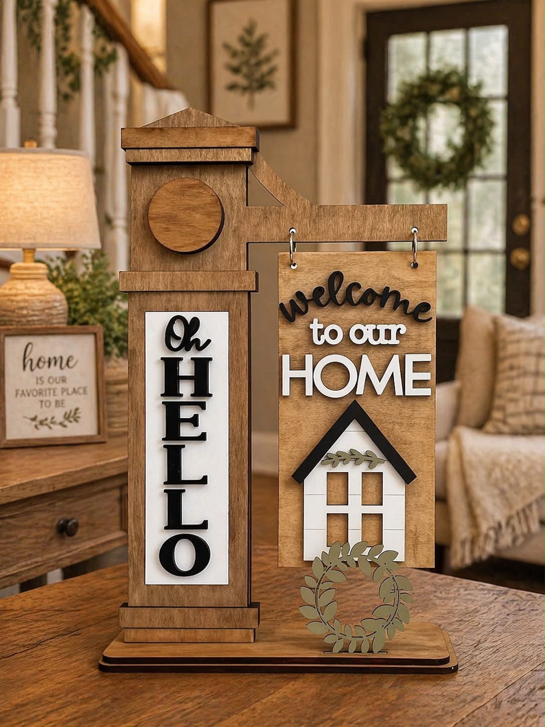 Welcome to Our Home – Interchangeable Sign Post