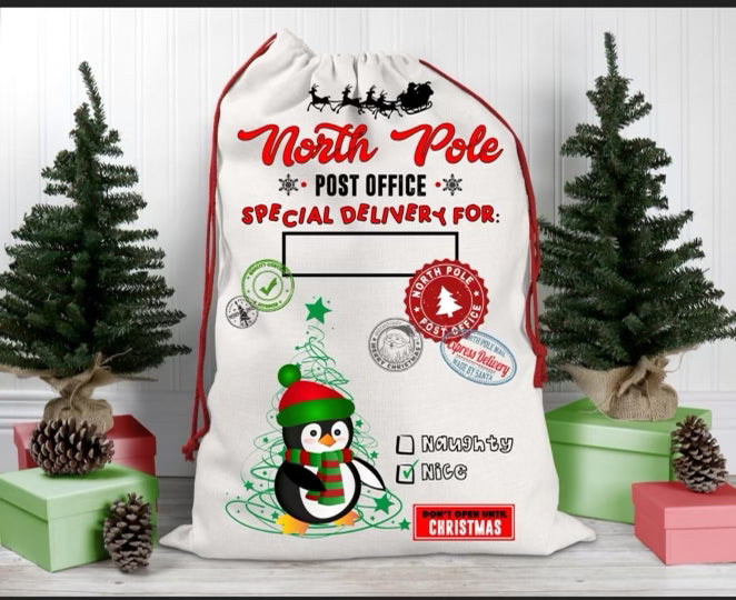 Santa Bags (Custom Name)