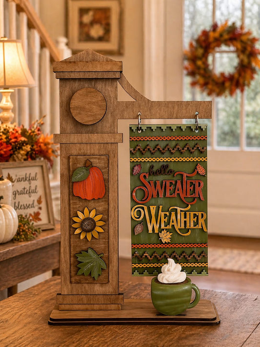 Sweater Weather – Interchangeable Sign Post