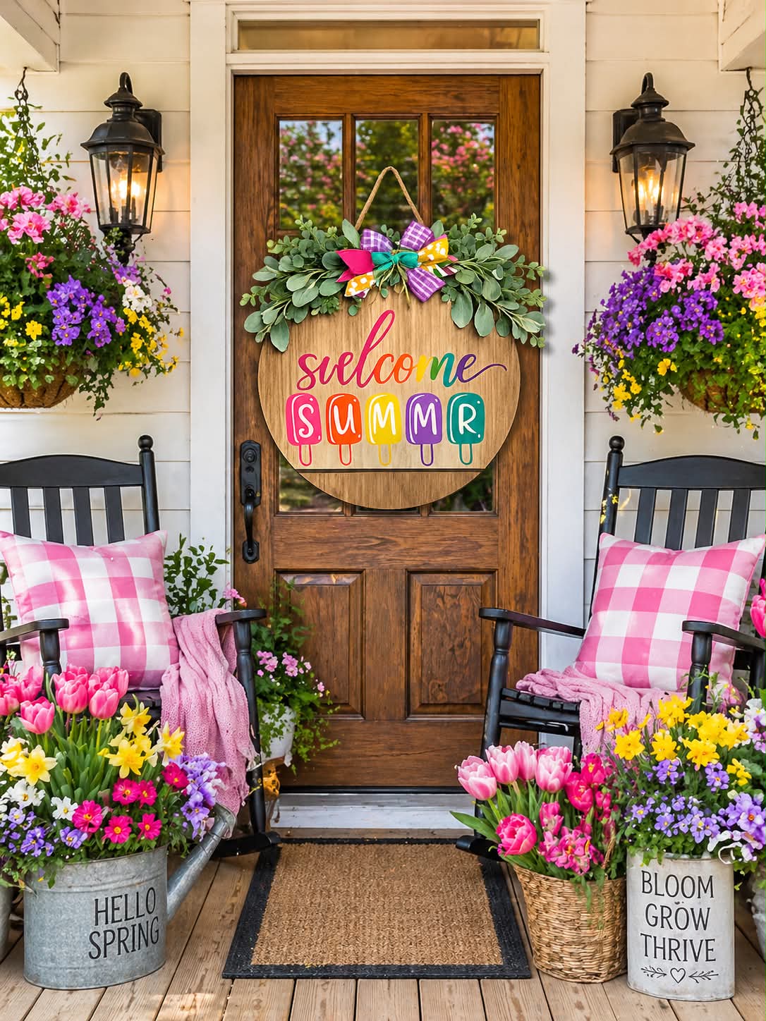 Summer Popsicle Welcome Sign