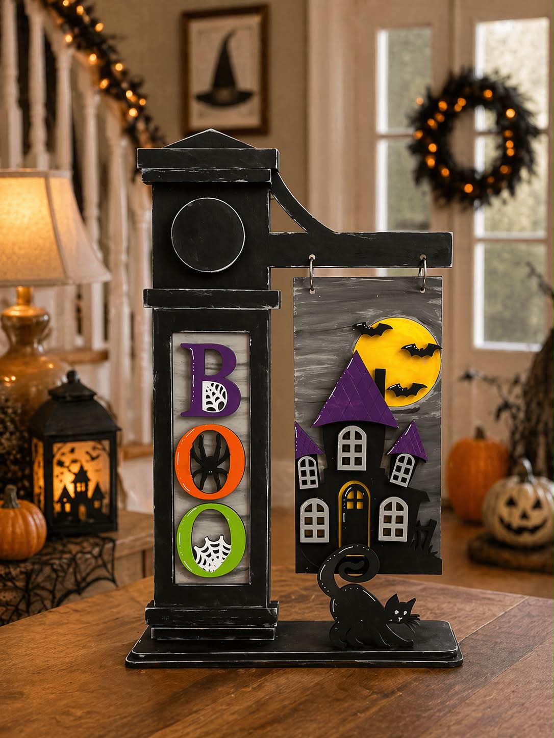 Halloween Boo  – Interchangeable Sign Post
